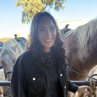 Justice outdoors with horses